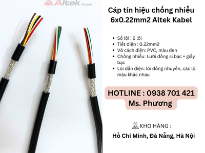 Cáp tín hiệu chống nhiễu 6x0.22mm Altek Kabel Đà Nẵng, Hà Nội, Hồ Chí Minh 2