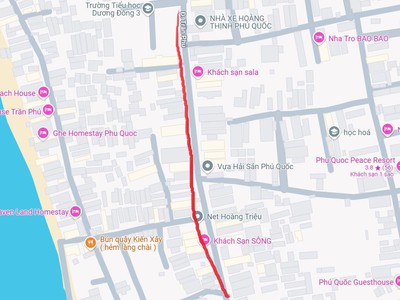 Mặt tiền trần phú, dương đông   180m    có sẵn nhà   vị trí vàng kinh doanh, giá chỉ 100tr/m 1
