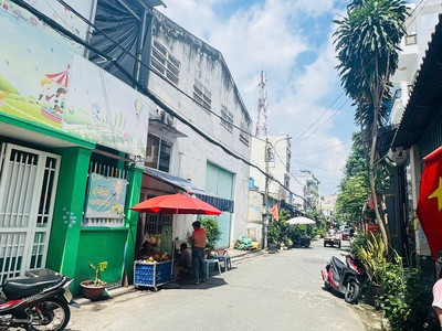 Bán  mặt tiền kinh doanh   dtcn 100m   6 17    2 tầng   xe hơi ngủ   ngay chợ gò xoài   giá chỉ 8.3 0