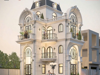 Hơn 4 tỷ/ căn Biệt thự 3 mặt thoáng gara ô tô riêng siêu đẹp - Tân cổ điển 0