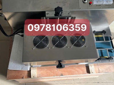 Máy dán màng siu tự động, máy ép màng nhôm trên nắp chai, máy ép màng siu 0