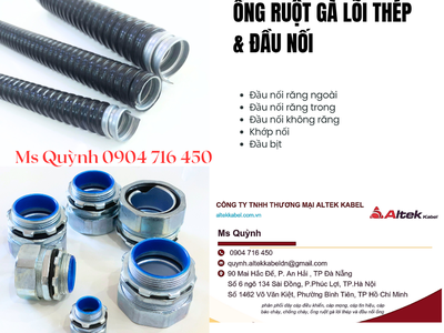 Ống ruột gà lõi thép phi 16,25,32 Đà Nẵng, Sài Gòn. Hà Nội 1