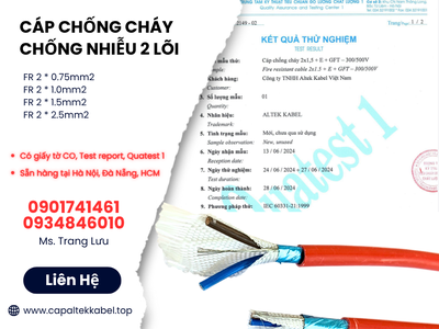 Nhà phân phối cáp chống cháy chống nhiễu Altek Kabel giá xưởng 1