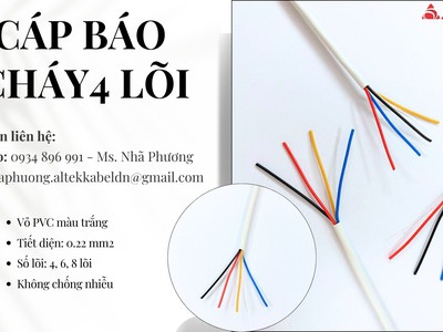 Cáp Tín Hiệu Báo Cháy   Altek Kabel, 4 Lõi 0.22 Mm2 2
