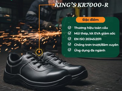 Giày bảo hộ chống trơn trượt King s KR7000-R 1