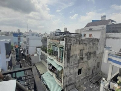 Giáp âu cơ - lạc long quân - hẻm 4m thông - nhà 4 tầng - 5pn - 107m nở hậu chỉ 7.x 3