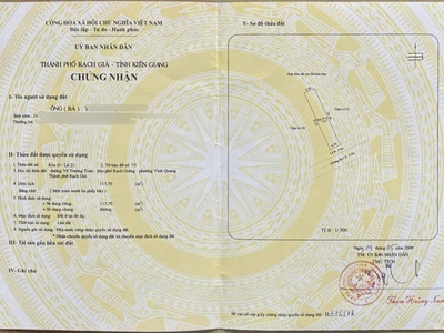 Bán đất khu giáo viên trường hướng nghiệp - đường võ trường toản p vĩnh quang cũ, p rạch giá, an 1