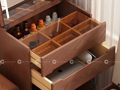 Bàn Trang Điểm Gỗ Công Nghiệp MDF Thông Minh, Hiện Đại 2