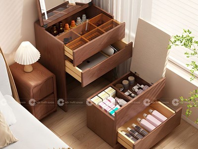 Bàn Trang Điểm Gỗ Công Nghiệp MDF Thông Minh, Hiện Đại 1