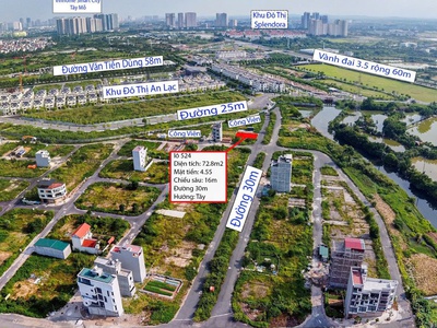 Bán lô đất hiếm dịch vụ 4,5 ha vân canh vị trí vàng, hạ tầng xong, đầu tư tốt 0