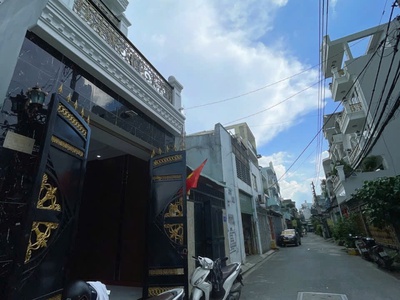 Siêu phẩm liên khu 5-6 hẻm 8m ô tô vào nhà khu nhà lầu gần chợ 78m2,4tầng nhỉnh 5 tỷ 0