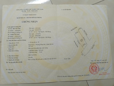 Bán nhà độc lập lô góc   Bình Kiều Hải An   Ô TÔ ĐỖ CỬA 3