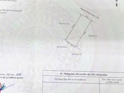 Lô đất ĐẸP 61m2 ngõ ô tô An Lạc, Sở Dầu, Hồng Bàng, Hải Phòng. 2,4 tỷ 1