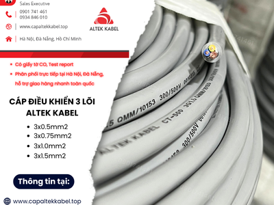 Cáp điều khiển Altek Kabel 3 lõi giá xưởng tại Hà Nội, Đà Nẵng 1