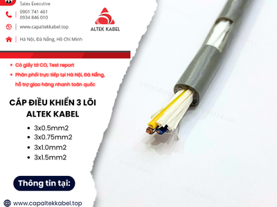 Cáp điều khiển Altek Kabel 3 lõi giá xưởng tại Hà Nội, Đà Nẵng 3