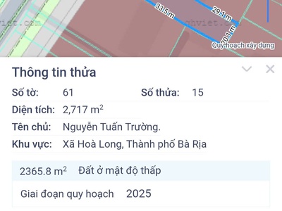 Bán 2716m đất mặt tiền quốc lộ 56 xã hòa long brvt giá 28 tỷ. 4