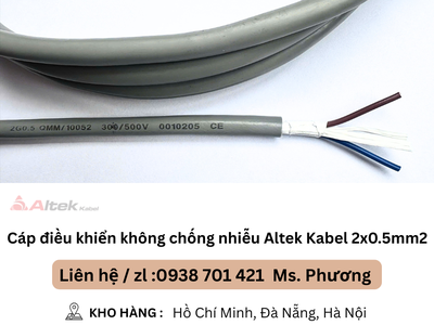 Cáp điều khiển không chống nhiễu Altek Kabel 2x0.5mm Đà Nẵng, Hà Nội, Hồ Chí Minh 2