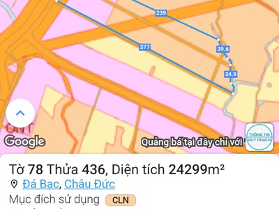 Chủ cần bán 2ha5 900tc 3 sổmt ql56 nghĩa thành hcm 0