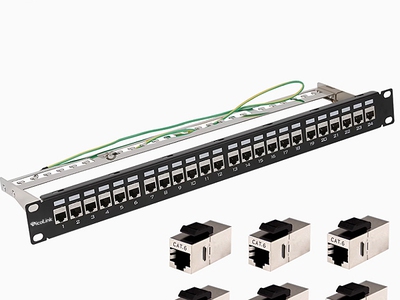 Thanh đấu nối Patch Panel 24 cổng Cat6 FTP 1U PicoLink PL-F1U24P-C6 2
