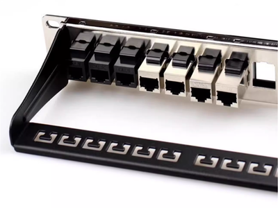 Thanh đấu nối Patch Panel 24 cổng Cat6 FTP 1U PicoLink PL-F1U24P-C6 3