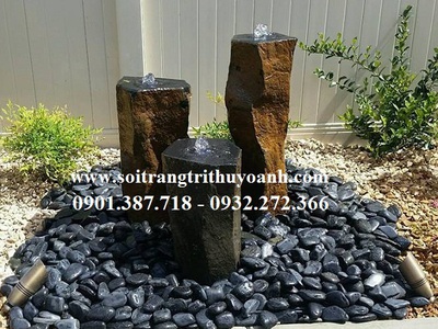 Sỏi đen bóng cấp cho công trình Thảo Điền - Quận 2 7