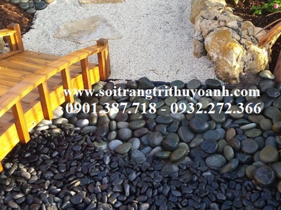 Sỏi đen bóng cấp cho công trình Thảo Điền - Quận 2 11