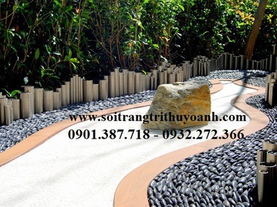 Sỏi đen bóng cấp cho công trình Thảo Điền - Quận 2 12