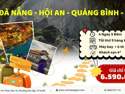 Khám phá Đà Nẵng - Hội An - Huế - Quảng Bình cùng SGC Tourist 0