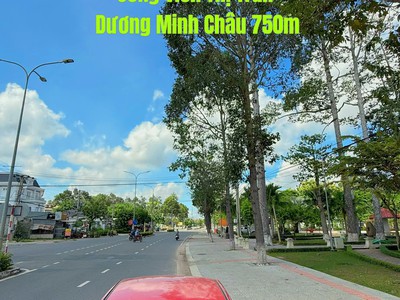 Đất mặt tiền nhựa   1 sẹc nguyễn chí thanh, ngay tt dương minh châu 3xxtr 1