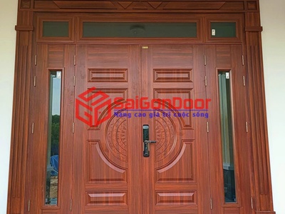 Cửa thép vân gỗ 0