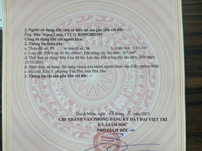 Chính chủ bán đất đẹp tại Phường Vân Phú, Tỉnh Phú Thọ 4