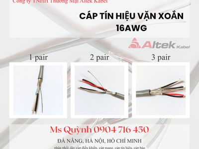 Cáp tín hiệu âm thanh 16awg Altek Kabel Đà Nẵng, Hà Nội, Sài Gòn 0