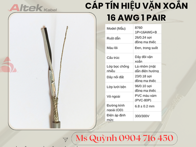 Cáp tín hiệu âm thanh 16awg Altek Kabel Đà Nẵng, Hà Nội, Sài Gòn 2