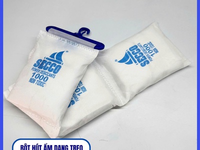 Bột Hút Ẩm - Bột Chống Ẩm Secco Dây Treo 1kg 3 Túi 1