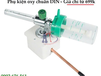 Lưu Lượng Kế Kèm Bình Tách Ẩm Oxy Chuẩn DIN 0