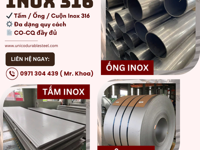 INOX 316 Unico   Chống gỉ tuyệt vời, bền bỉ thời gian 0