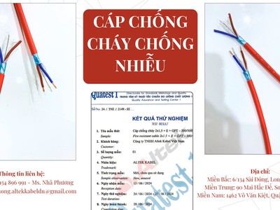Cáp Chống Cháy Chống Nhiễu Tiêu Chuẩn Bs6387, Iec 60331 2