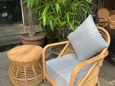 Ghế mây armchair 4