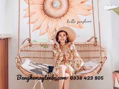 Xích đu đôi mây treo trần nhà 4