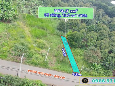 Bán đất thổ cư 6.7x35 MT đuờng nhựa Bàu Cối. P Bảo Vinh. ĐN. Giá 1,450 Tỷ 0