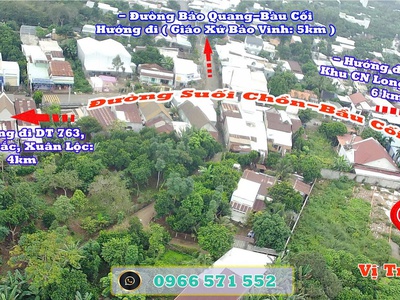 Bán đất thổ cư ngay chợ Bàu Cối, P Bảo Vinh. ĐN. Gía Chỉ 980Tr 1