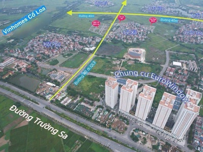 Bán đất lại đà đông anh- hàng xóm vin cổ loa- lô góc - otô view hỗ 60m 7,x tỷ 1