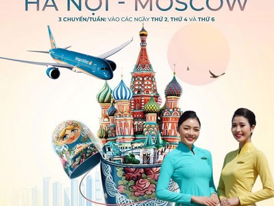 Săn vé rẻ đi Moscow cùng Vietnam Airlines chỉ từ 19.299.000đ 0