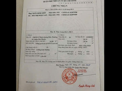 Bán nhà mặt tiền hẻm 120// thích quảng đức phường 4 phú nhuận mặt tiền đường số 7, hẻm xe hơi, 2