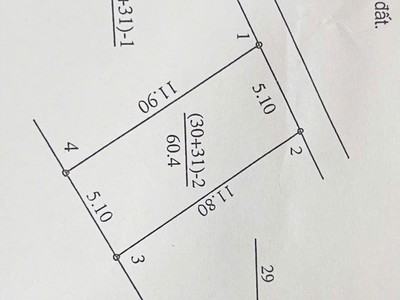 Chính chủ bán lô đất đẹp   mộc hoàn đình, vân côn, hoài đức 0