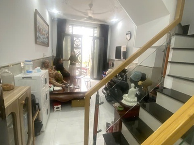 Bán gấp nhà hồ văn long gần ngã tư gò mây hẻm 8m xe hơi ngủ nhà 28m2,4tầng nhỉnh 2tỷ 3