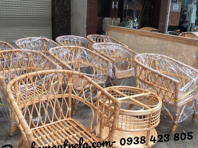 Ghế mây vuông tự nhiên phòng ngủ 4