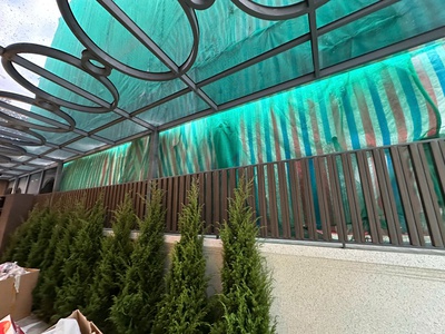 Hàng rào sử dụng bản lam hộp 50 25mm 3