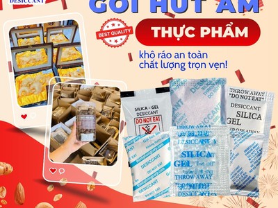 Gói hút ẩm Silicagel Thịnh Phong   Giải pháp bảo quản thực phẩm khô hiệu quả 1