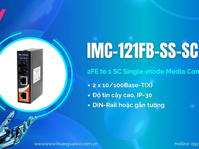 Bộ chuyển đổi quang Ethernet IMC-121FB-SS-SC ⚡ 0